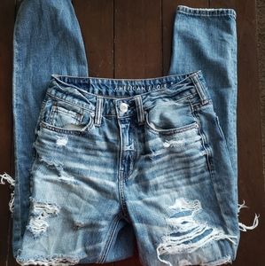 American Eagle Mom Distressed Jeans